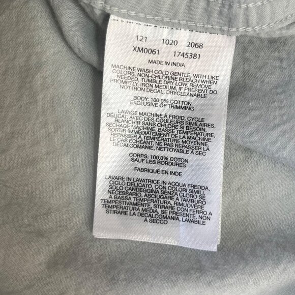 Columbia Short Sleeve ButtonUp Shirt Mens Medium Light Blue - Picture 6 of 7